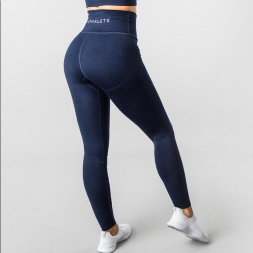 Alphalete R6 Revival Leggings in Navy